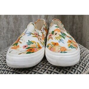 Women's Keds Rifle Paper Co. Women Sz 11 Double Decker Strawberry‎ Fields Canvas